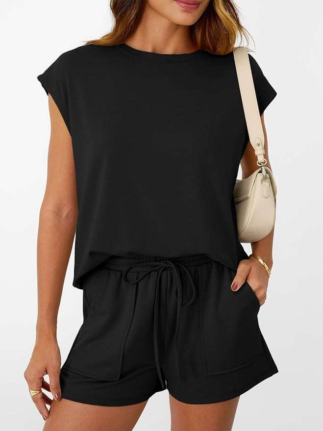 Pinterest’s most-loved summer Black lounge matching set🖤