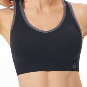 FITTIN Racerback Seamless Sports Bra (Medium‑Support, Removable Pads)